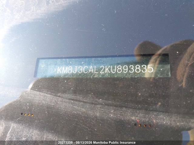 Продаж на аукціоні авто 2019 Hyundai Tucson Preferred, vin: KM8J3CAL2KU893835, номер лоту: 20273259