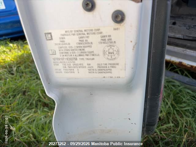 2001 Gmc Sierra 1500 Ext Cab მანქანა იყიდება აუქციონზე, vin: 1GTEK19T11E302758, აუქციონის ნომერი: 20273262