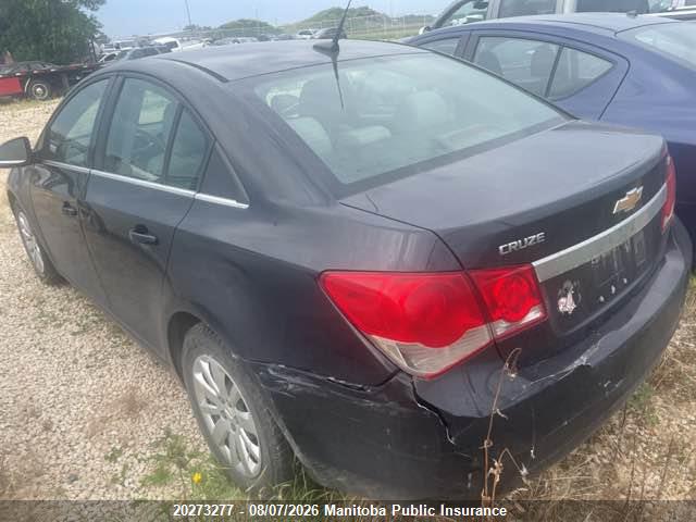 20273277 :رقم المزاد ، 1G1PF5S90B7270080 vin ، 2011 Chevrolet Cruze Lt Turbo مزاد بيع