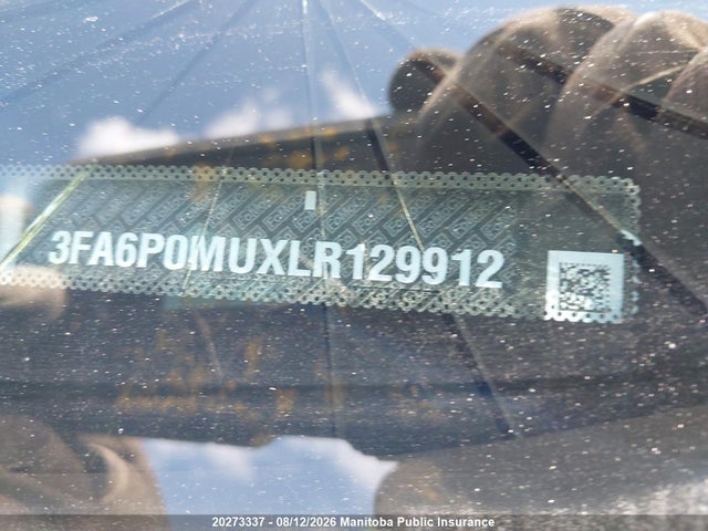 Aukcja sprzedaży 2020 Ford Fusion Sel Hybrid, vin: 3FA6P0MUXLR129912, numer aukcji: 20273337