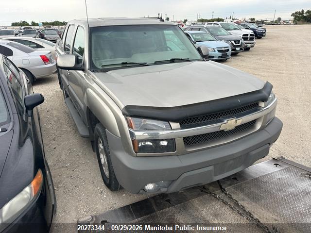 Aukcja sprzedaży 2002 Chevrolet Avalanche 1500, vin: 3GNEK13T92G332083, numer aukcji: 20273344