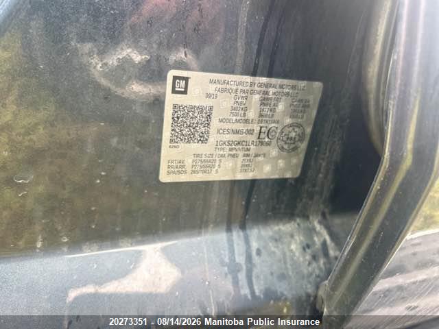 1GKS2GKC1LR179060 GMC Yukon Xl Slt