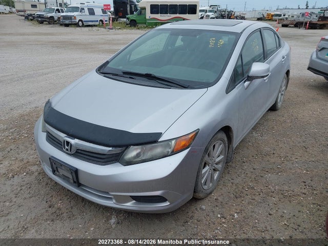 20273368 :رقم المزاد ، 2HGFB2F57CH017432 vin ، 2012 Honda Civic Ex مزاد بيع