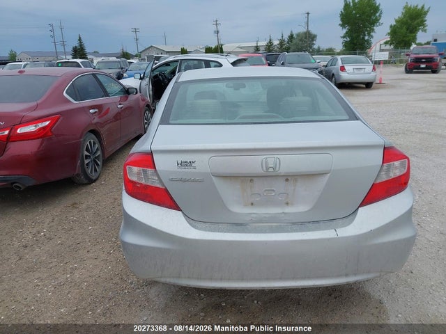 20273368 :رقم المزاد ، 2HGFB2F57CH017432 vin ، 2012 Honda Civic Ex مزاد بيع