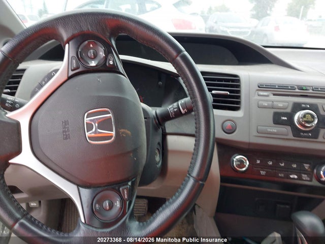 20273368 :رقم المزاد ، 2HGFB2F57CH017432 vin ، 2012 Honda Civic Ex مزاد بيع