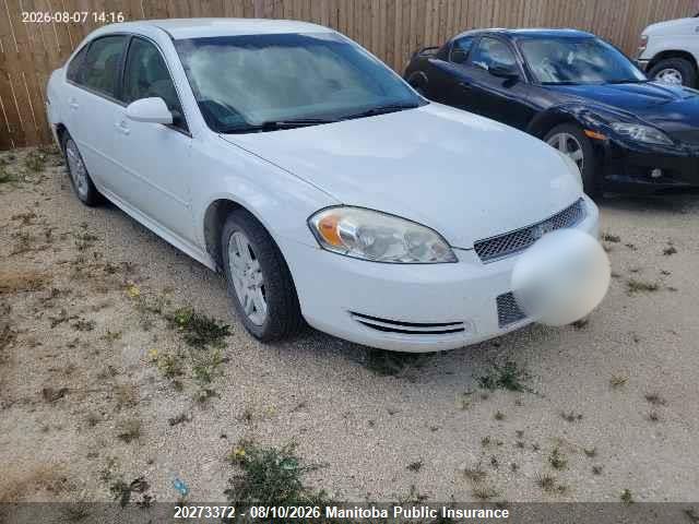 20273372 :رقم المزاد ، 2G1WB5E39C1155779 vin ، 2012 Chevrolet Impala Lt V6 مزاد بيع