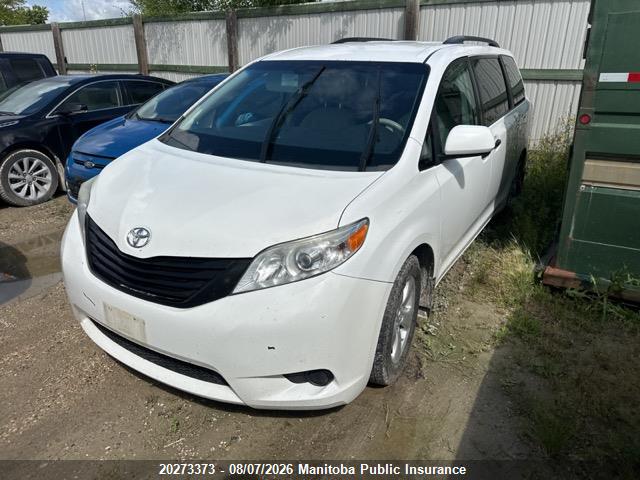 2014 Toyota Sienna Ce V6 მანქანა იყიდება აუქციონზე, vin: 5TDZK3DC5ES486171, აუქციონის ნომერი: 20273373