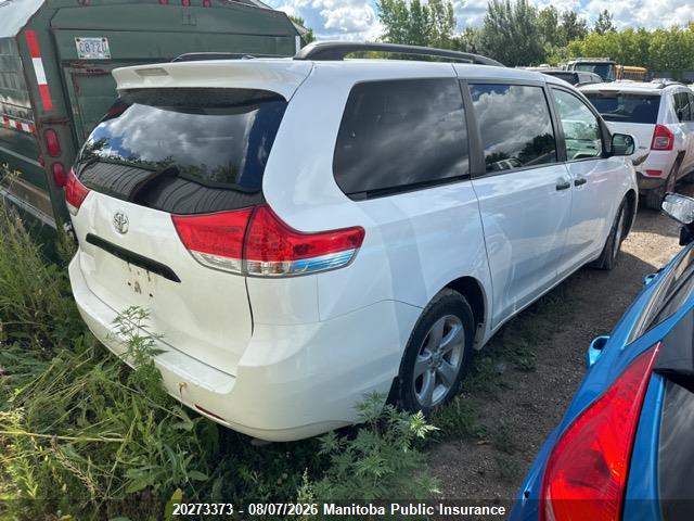 2014 Toyota Sienna Ce V6 მანქანა იყიდება აუქციონზე, vin: 5TDZK3DC5ES486171, აუქციონის ნომერი: 20273373