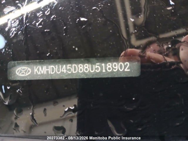 Aukcja sprzedaży 2008 Hyundai Elantra Gl, vin: KMHDU45D88U518902, numer aukcji: 20273382