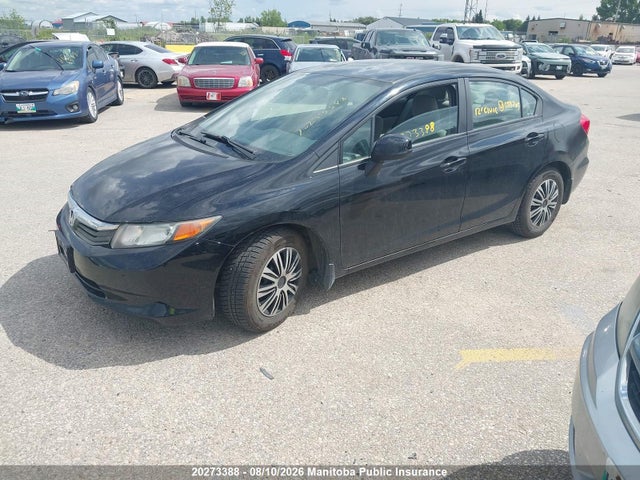 2012 Honda Civic Lx მანქანა იყიდება აუქციონზე, vin: 2HGFB2F48CH059745, აუქციონის ნომერი: 20273388