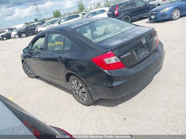 2012 Honda Civic Lx მანქანა იყიდება აუქციონზე, vin: 2HGFB2F48CH059745, აუქციონის ნომერი: 20273388