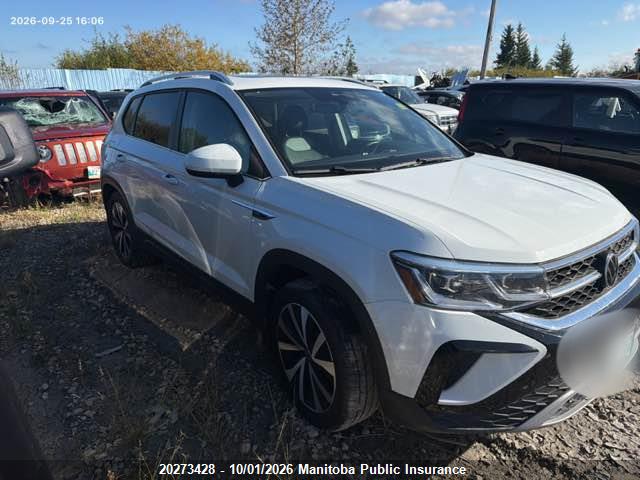 Продажа на аукционе авто 2022 Volkswagen Taos Highline 1.5 Tsi, vin: 3VV3X7B26NM065523, номер лота: 20273428