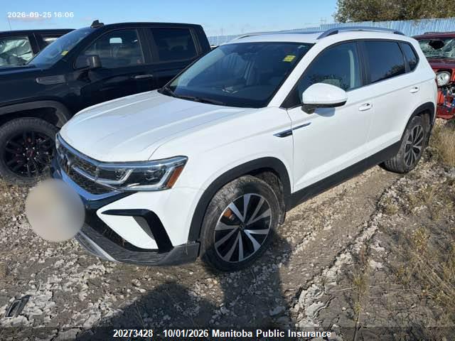 Продаж на аукціоні авто 2022 Volkswagen Taos Highline 1.5 Tsi, vin: 3VV3X7B26NM065523, номер лоту: 20273428