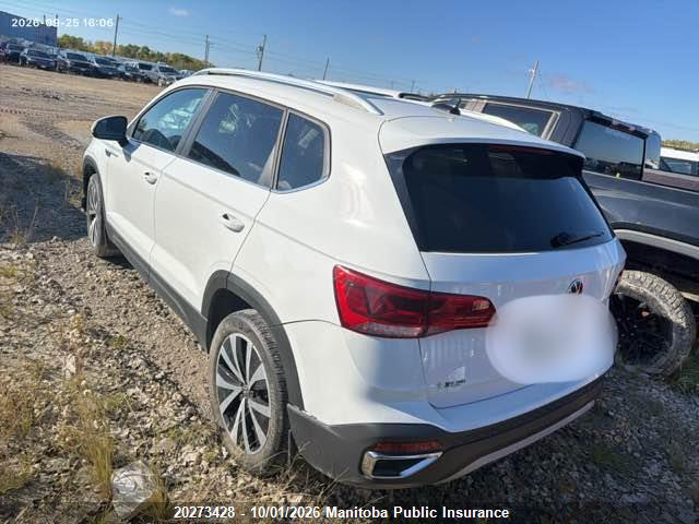 Продаж на аукціоні авто 2022 Volkswagen Taos Highline 1.5 Tsi, vin: 3VV3X7B26NM065523, номер лоту: 20273428