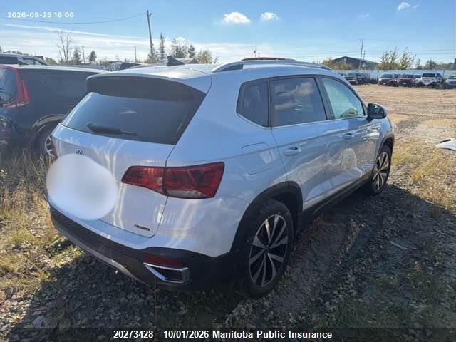 Продаж на аукціоні авто 2022 Volkswagen Taos Highline 1.5 Tsi, vin: 3VV3X7B26NM065523, номер лоту: 20273428