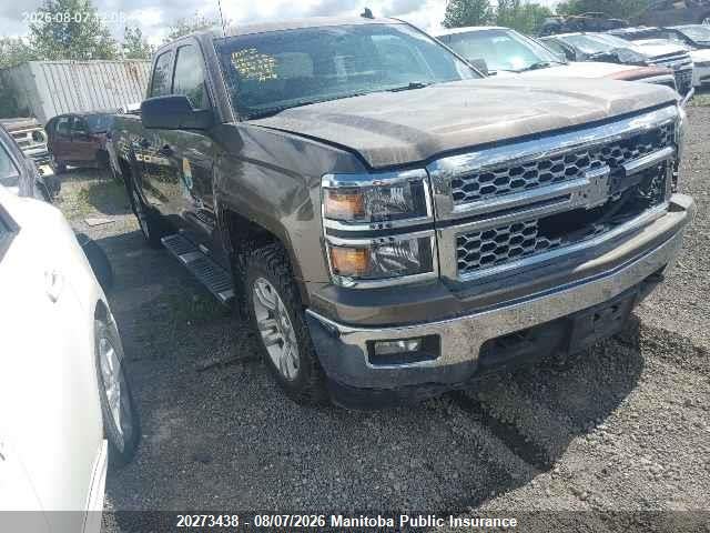 20273438 :رقم المزاد ، 1GCVKREC2EZ379982 vin ، 2014 Chevrolet Silverado 1500 Lt Double Cab مزاد بيع