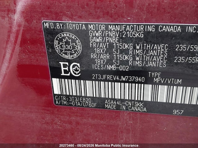Toyota RAV4 SE 2018 2T3JFREV4JW737940 Image 9