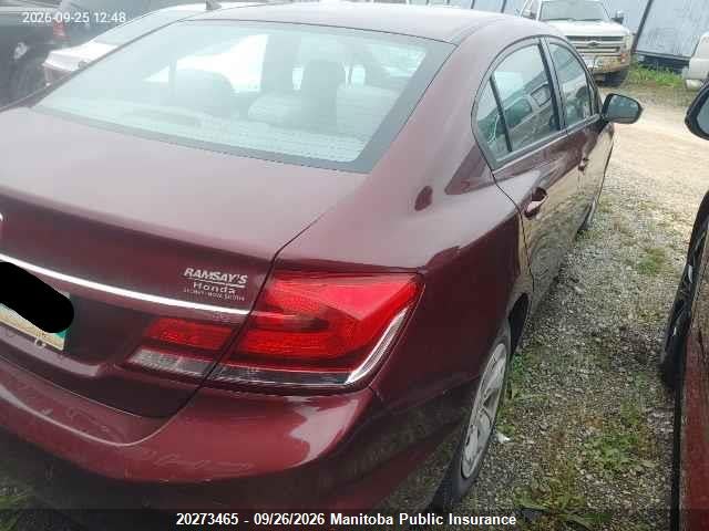 Honda Civic Lx 2015 2HGFB2E48FH002807 Image 4