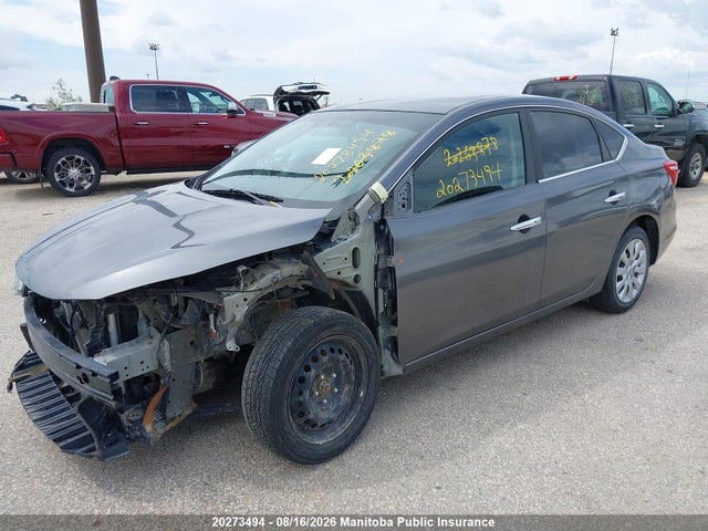 Продажа на аукционе авто 2017 Nissan Sentra 1.8 S, vin: 3N1AB7AP2HL667611, номер лота: 20273494