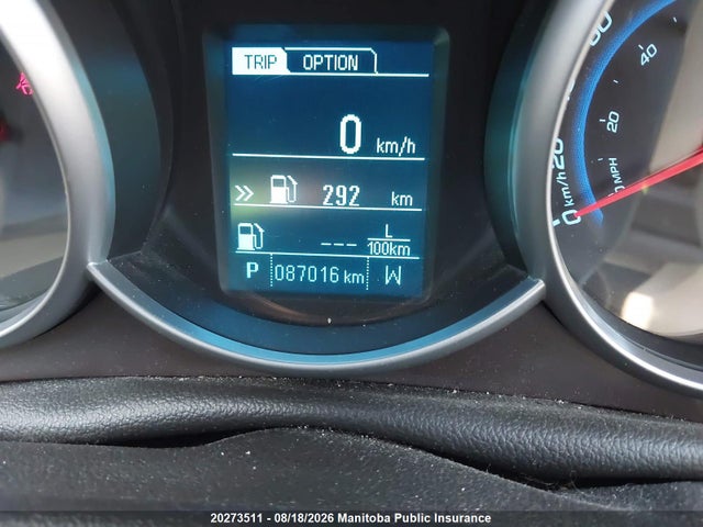 1G1PE5SB8E7326096 Chevrolet Cruze Lt Turbo
