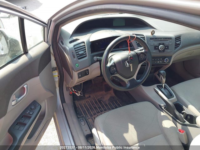 20273537 :رقم المزاد ، 2HGFB2F4XCH044289 vin ، 2012 Honda Civic Lx مزاد بيع