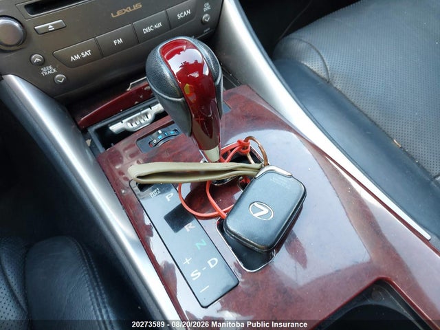 20273589 :رقم المزاد ، JTHCK262662000186 vin ، 2006 Lexus Is 250 مزاد بيع