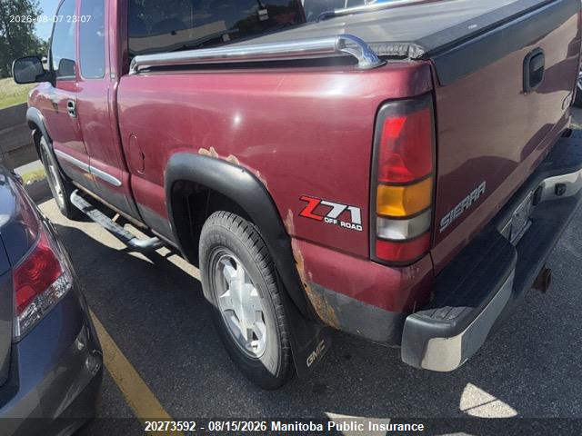 Aukcja sprzedaży 2005 Gmc Sierra 1500 Ext Cab, vin: 1GTEK19B65E136797, numer aukcji: 20273592