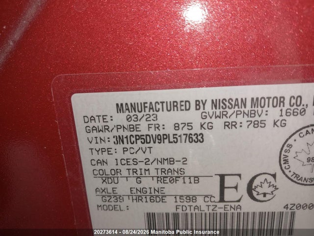 Nissan KICKS SR 2023 3N1CP5DV9PL517633 Image 8