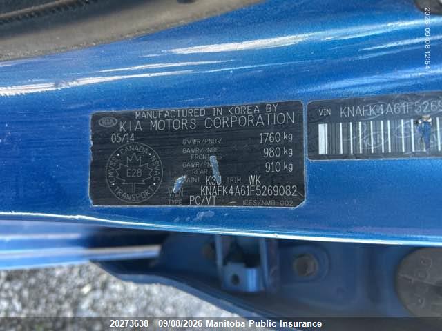 KIA FORTE LX 2015 KNAFK4A61F5269082 Image 9