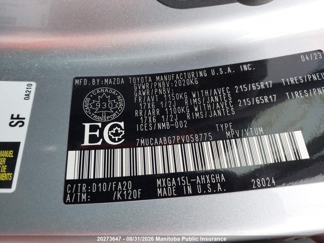Toyota Corolla Cross Le 2023 7MUCAABG7PV058775 Image 9