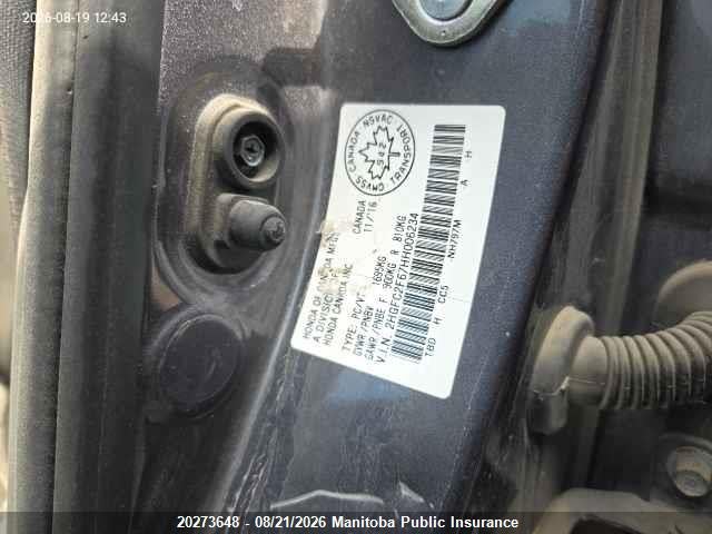 Honda Civic Lx 2017 2HGFC2F67HH006234 Image 9