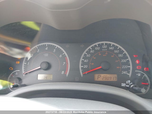 2009 Toyota Corolla Le მანქანა იყიდება აუქციონზე, vin: 2T1BU40E59C119097, აუქციონის ნომერი: 20273718