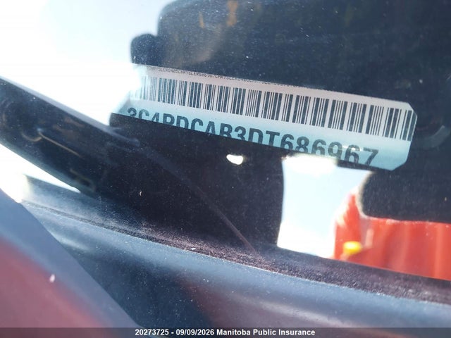 20273725 :رقم المزاد ، 3C4PDCAB3DT686967 vin ، 2013 Dodge Journey Cvp مزاد بيع
