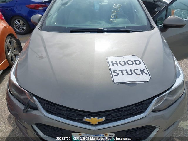 2017 Chevrolet Cruze Lt Turbo მანქანა იყიდება აუქციონზე, vin: 3G1BE5SM5HS544188, აუქციონის ნომერი: 20273730