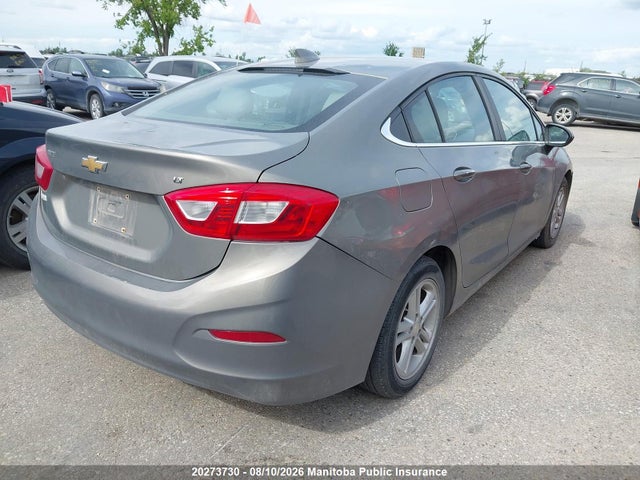 2017 Chevrolet Cruze Lt Turbo მანქანა იყიდება აუქციონზე, vin: 3G1BE5SM5HS544188, აუქციონის ნომერი: 20273730