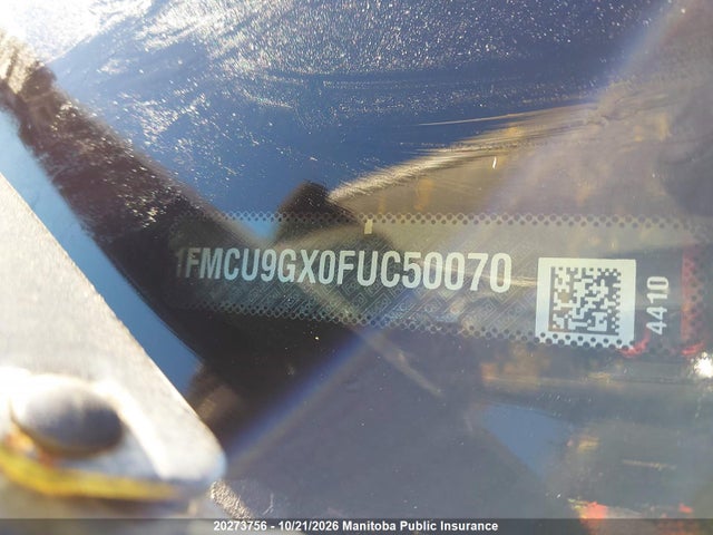 Ford ESCAPE SE 2015 1FMCU9GX0FUC50070 Image 9