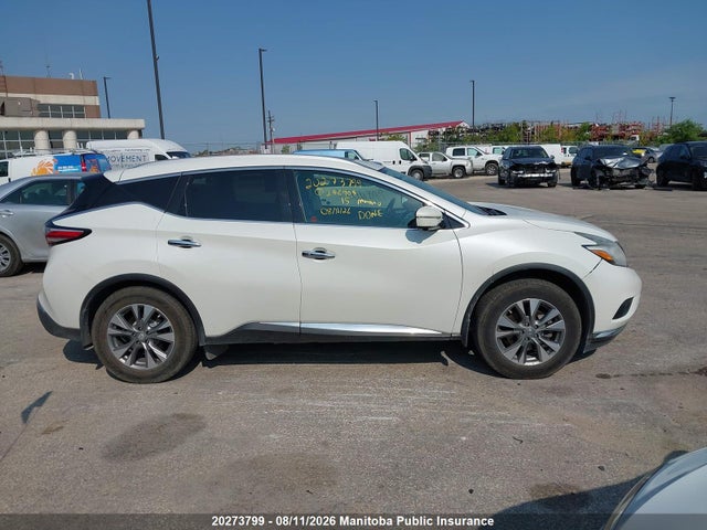 20273799 :رقم المزاد ، 5N1AZ2MH4FN246904 vin ، 2015 Nissan Murano Sl مزاد بيع