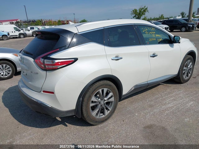 20273799 :رقم المزاد ، 5N1AZ2MH4FN246904 vin ، 2015 Nissan Murano Sl مزاد بيع