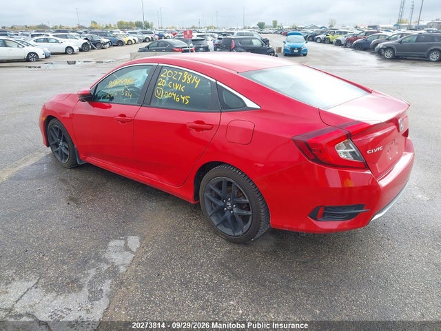 Продажа на аукционе авто 2020 Honda Civic Ex, vin: 2HGFC2F75LH004645, номер лота: 20273814