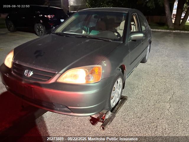 20273889 :رقم المزاد ، 2HGES16623H905214 vin ، 2003 Honda Civic Lx مزاد بيع