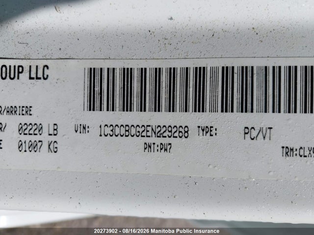 Chrysler 200 Limited V6 2014 1C3CCBCG2EN229268 Image 9