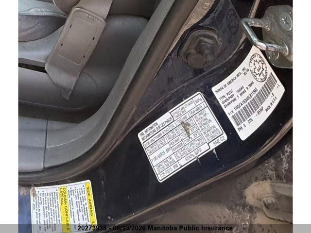 Aukcja sprzedaży 2006 Honda Civic Dx, vin: 1HGFA16346L811565, numer aukcji: 20273938