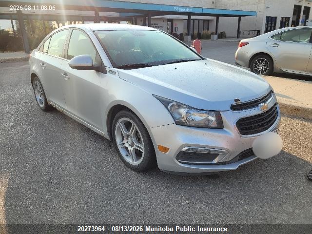 2016 Chevrolet Cruze Lt Turbo მანქანა იყიდება აუქციონზე, vin: 1G1PE5SBXG7103786, აუქციონის ნომერი: 20273964