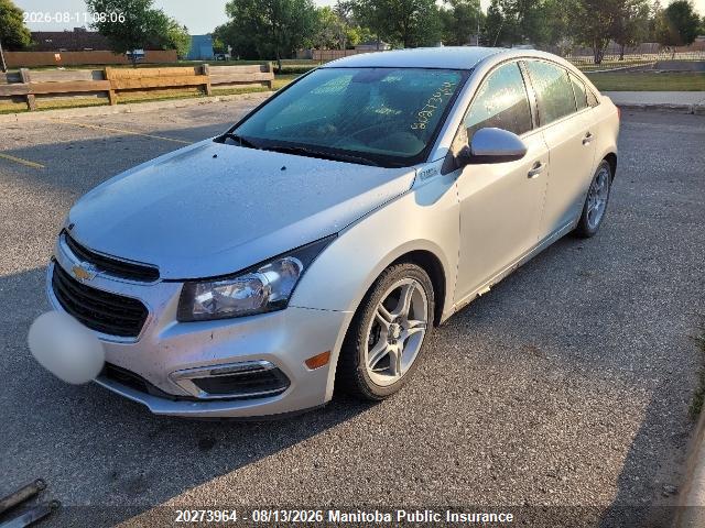 20273964 :رقم المزاد ، 1G1PE5SBXG7103786 vin ، 2016 Chevrolet Cruze Lt Turbo مزاد بيع