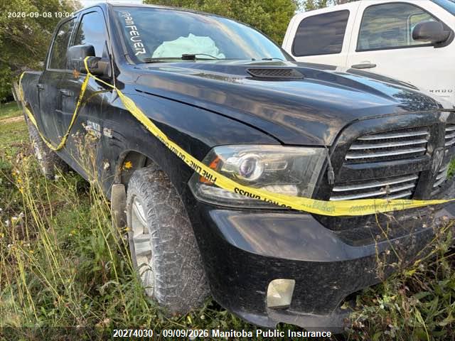 20274030 :رقم المزاد ، 1C6RR7MTXDS552312 vin ، 2013 Dodge Ram 1500 Sport Crew Cab مزاد بيع