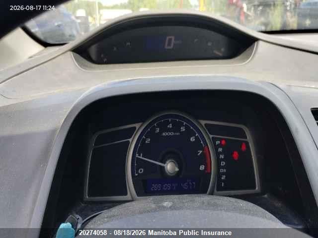 20274058 :رقم المزاد ، 2HGFG12219H006488 vin ، 2009 Honda Civic Dx مزاد بيع