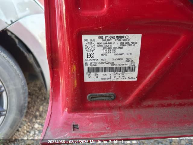 Ford F-Series 2015 1FTEW1EG7FFA31557 Image 9