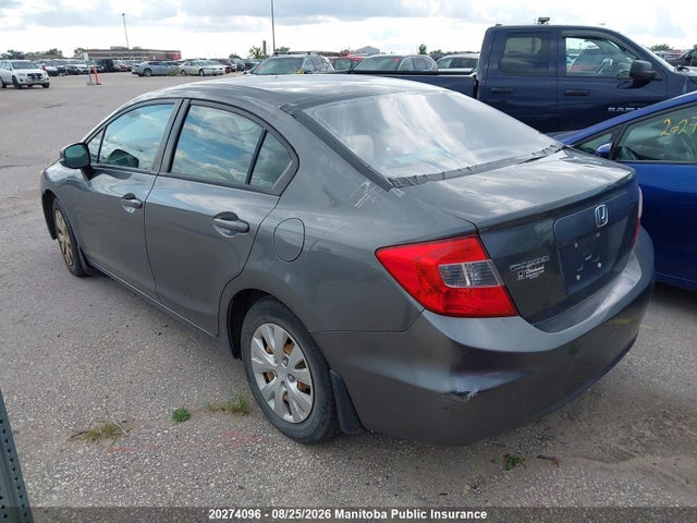 Продаж на аукціоні авто 2012 Honda Civic Lx, vin: 2HGFB2F42CH046845, номер лоту: 20274096
