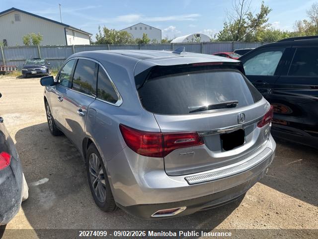20274099 :رقم المزاد ، 5FRYD4H46GB503127 vin ، 2016 Acura Mdx مزاد بيع