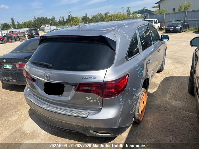 20274099 :رقم المزاد ، 5FRYD4H46GB503127 vin ، 2016 Acura Mdx مزاد بيع